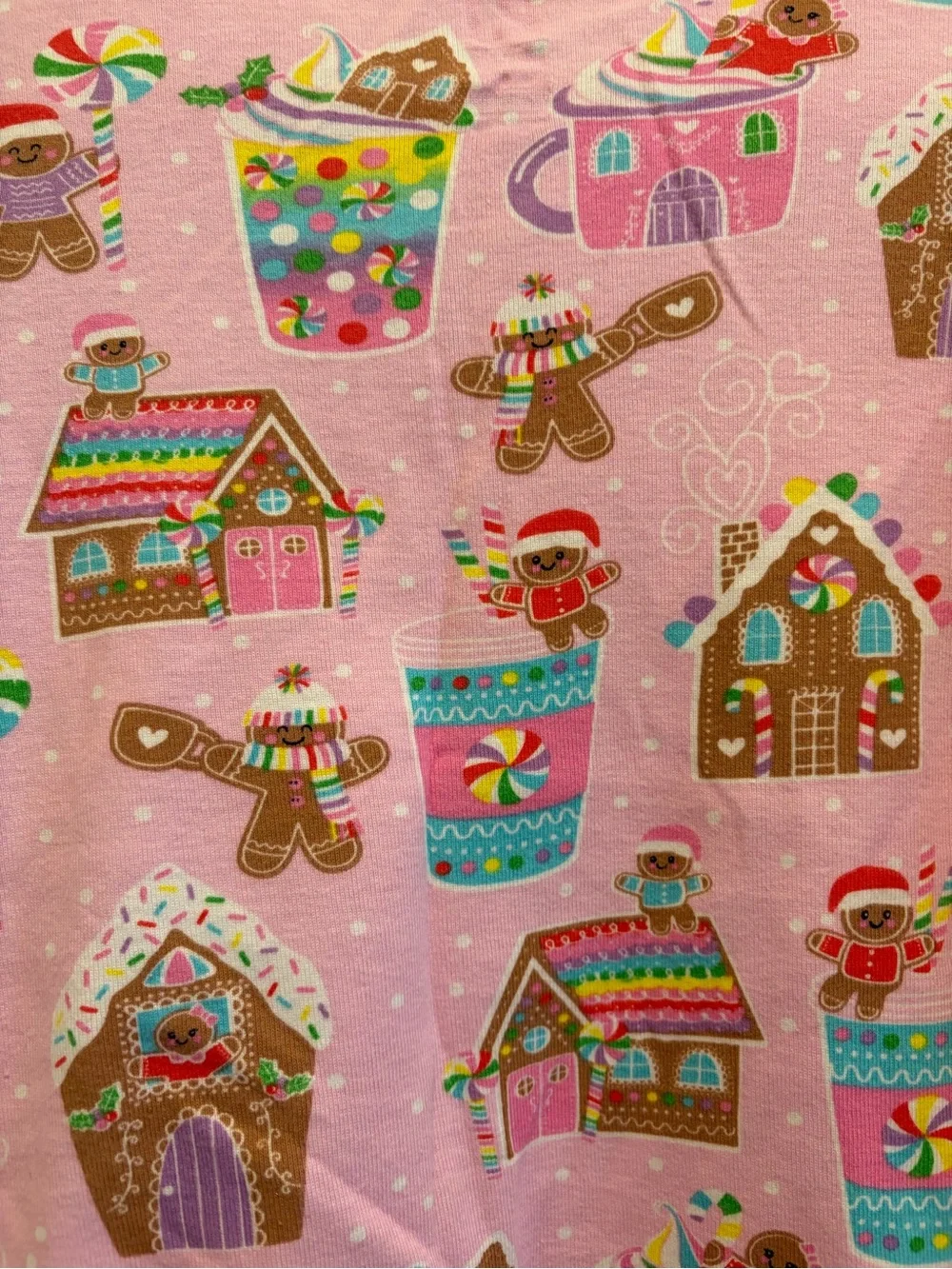 The Children’s Place Pink Gingerbread House Holiday Pajama Set 🍪🍭🏡🎄🎅🏻💖